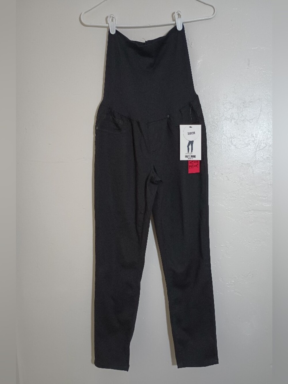 Haute Mama Skinny Curvy Black Maternity Pants